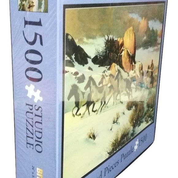 1500 Piece Puzzle "Winter Raid" Bits & Pieces - Picture 2 of 4